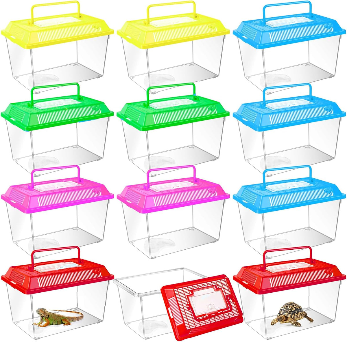 plastic reptile terrariums carrier cage, tarantula enclosure snake, main product view