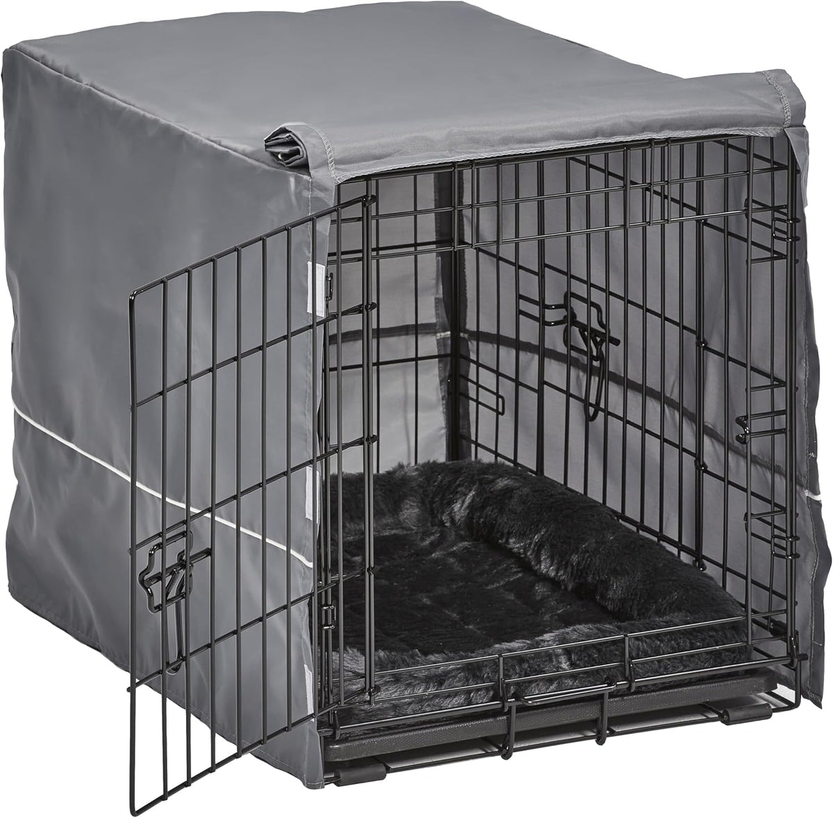 midwest homes for pets double door 24-inch dog, close-up detail