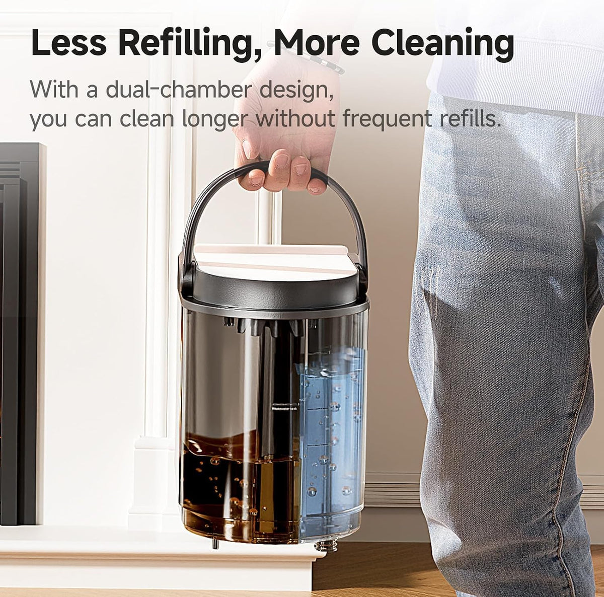 uwant carpet cleaner machine with powerful suction for showing dimensions
