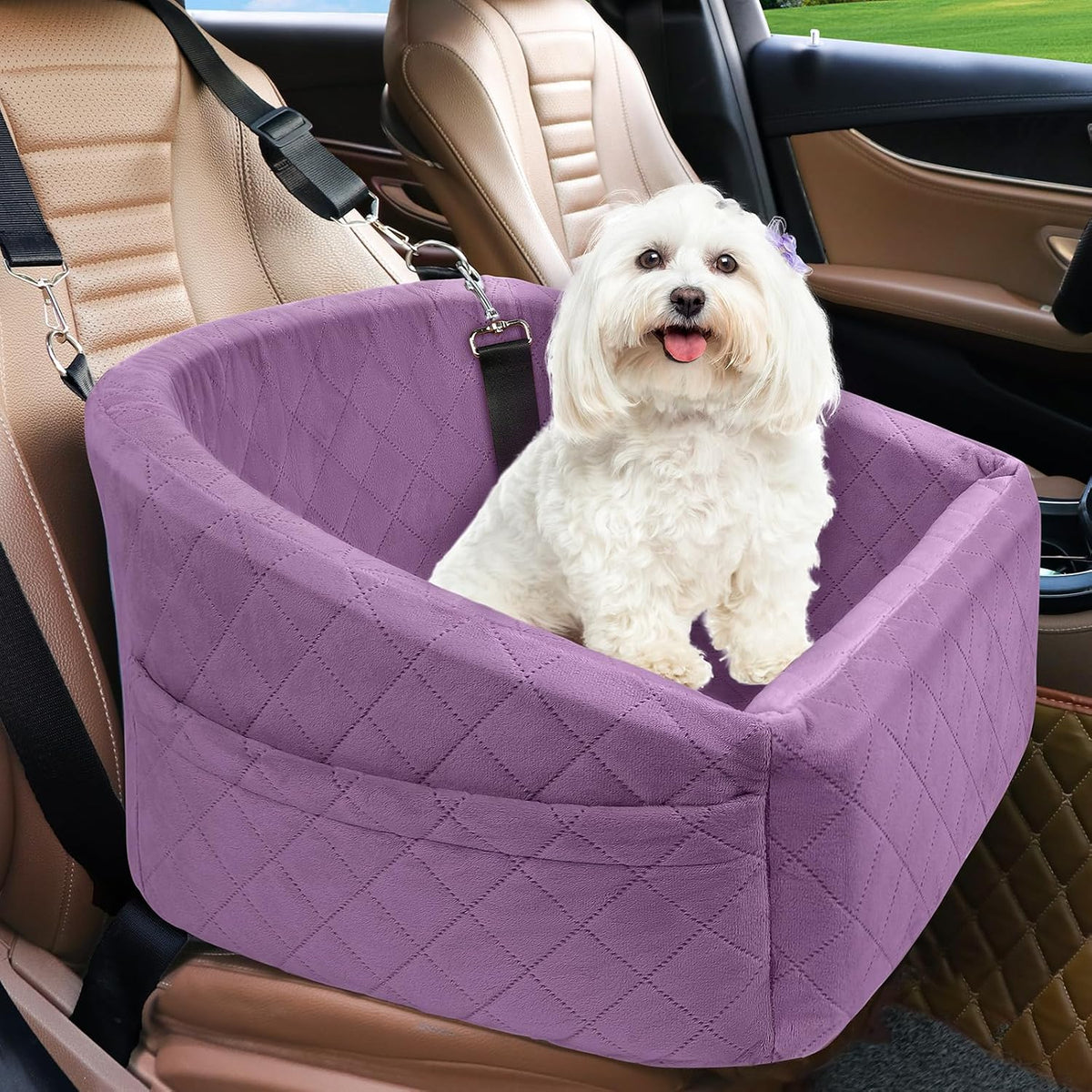 neezukar dog car seat for small medium dogs,detachable, main product view