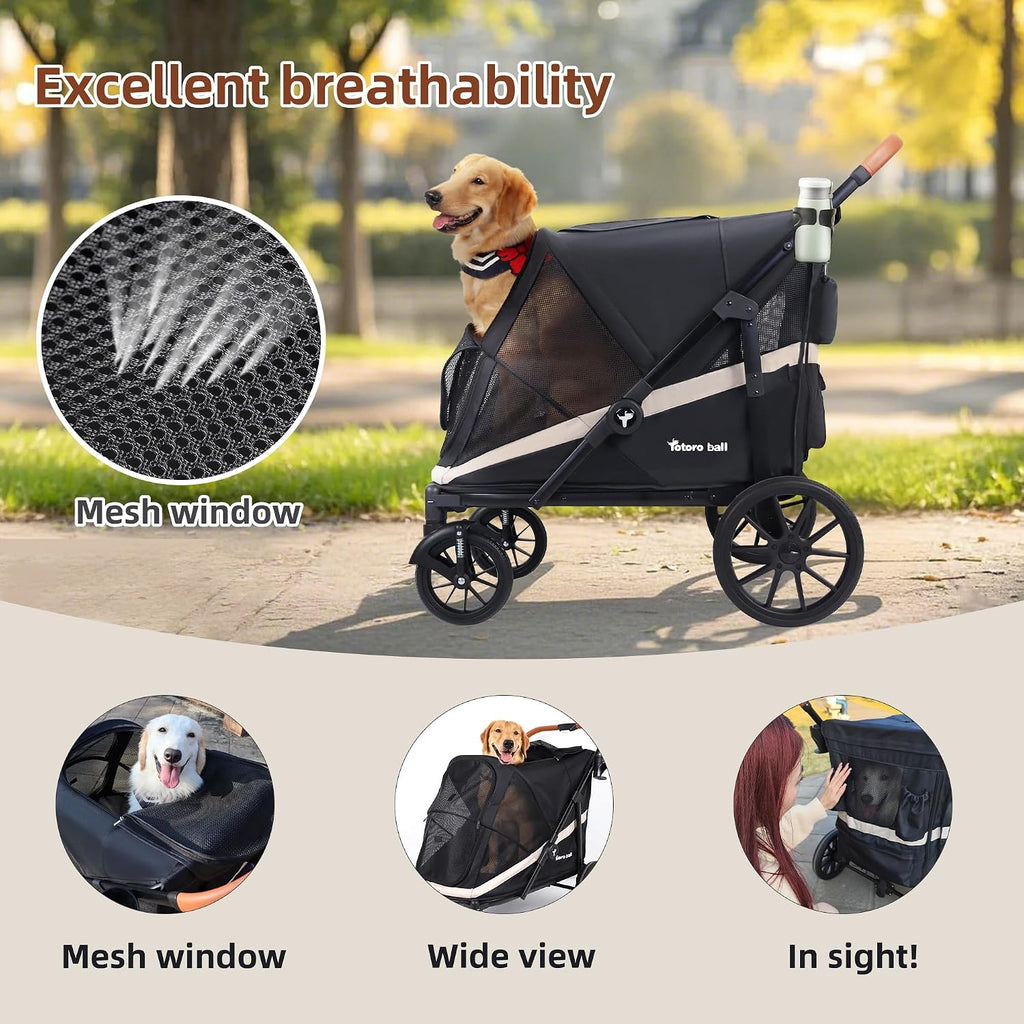 dog stroller for large dogs one-click folding 4, package contents