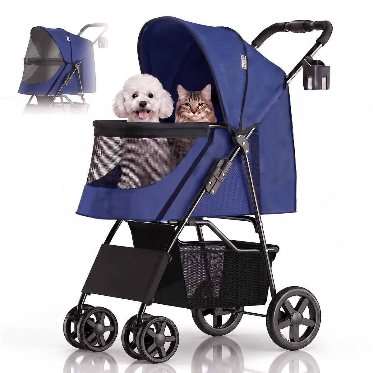 pet stroller for small/med dogs & cats |, main product view
