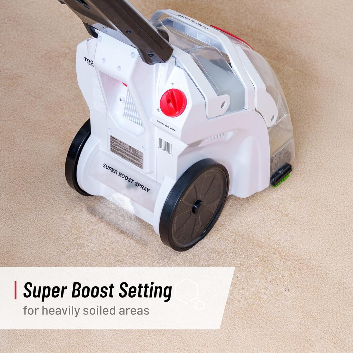 rug doctor pet trudeep carpet cleaner with pet, side view