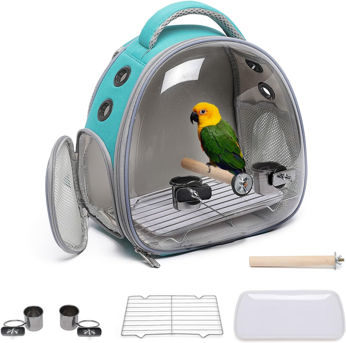 portable travel pet backpack carrier hamster bag guinea, main product view