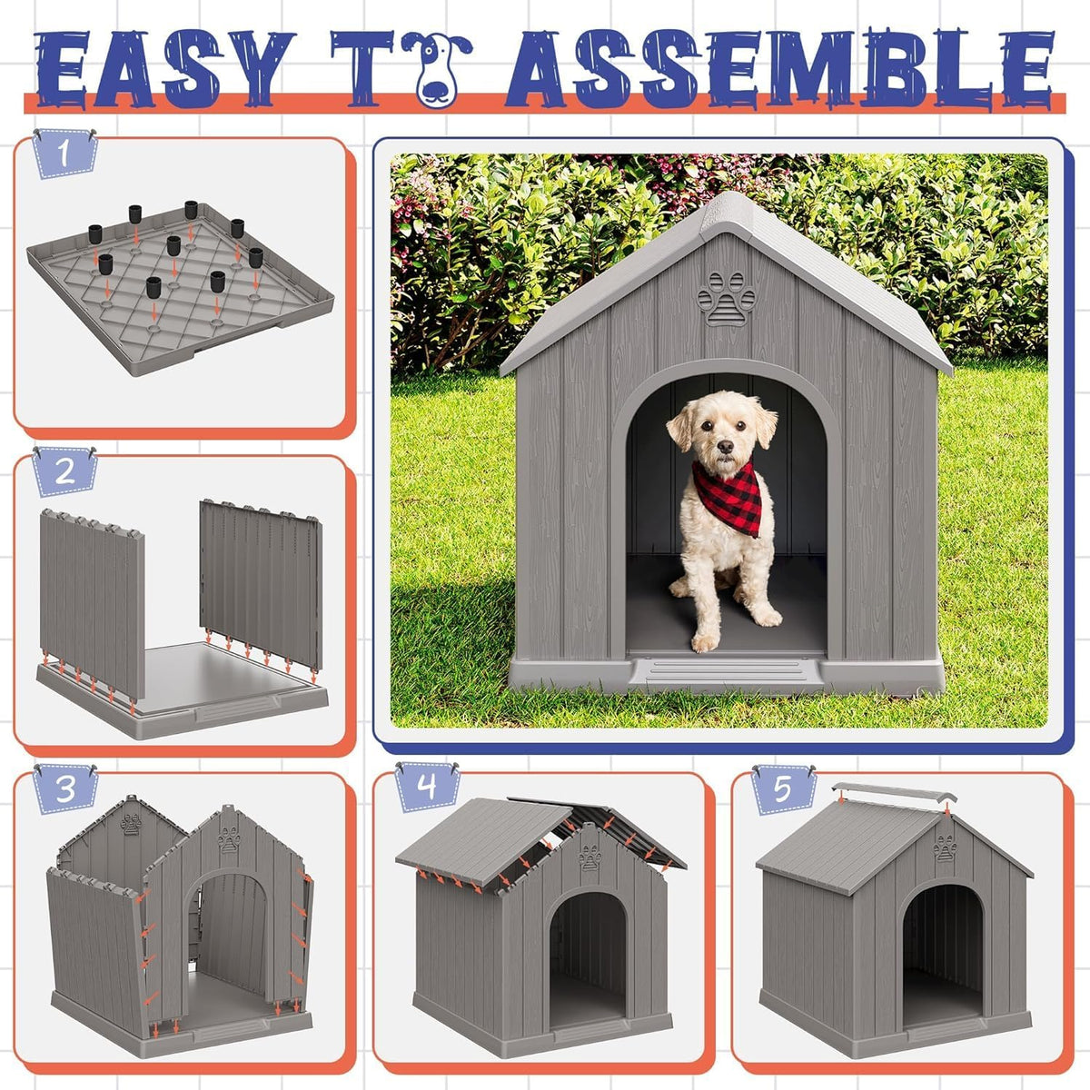 bifanuo outdoor indoor dog house for small & on a desk or shelf