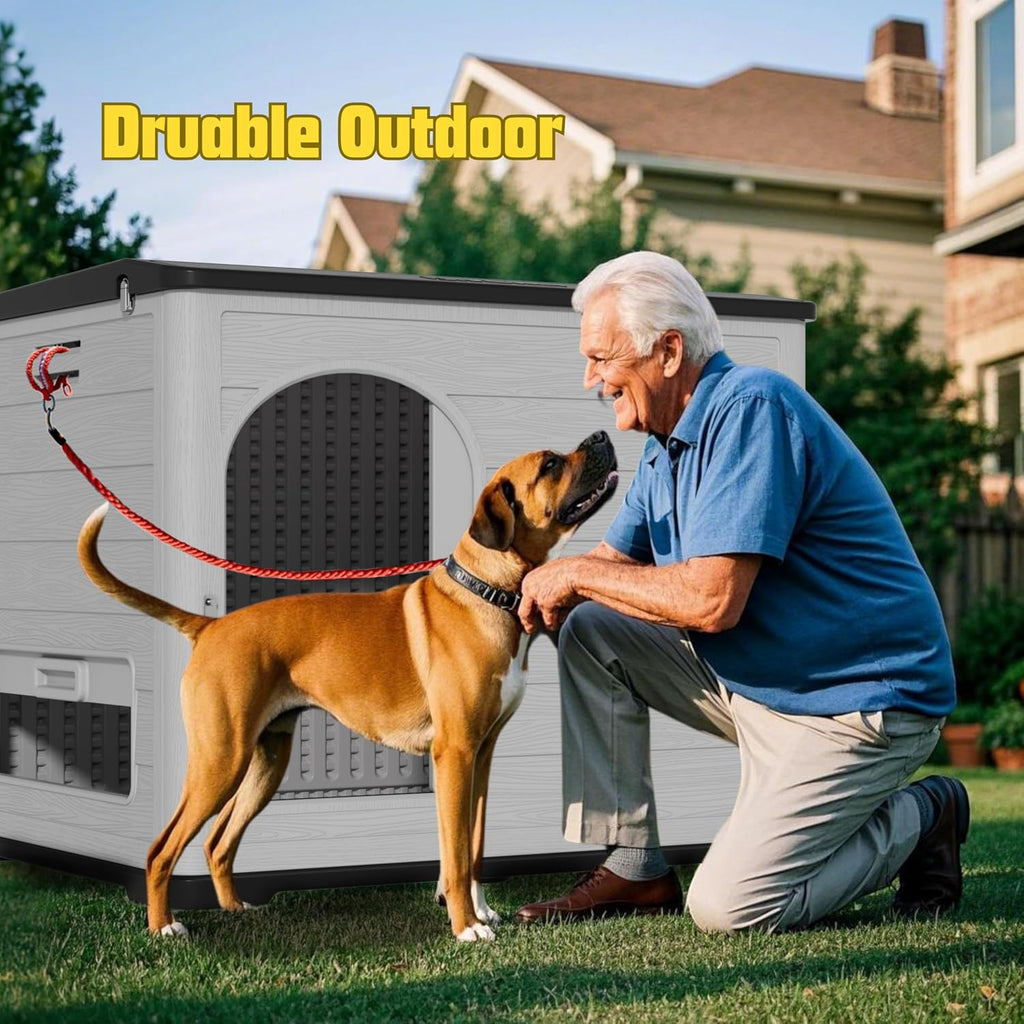 xlarge durable plastic dog house for big dogs on a desk or shelf