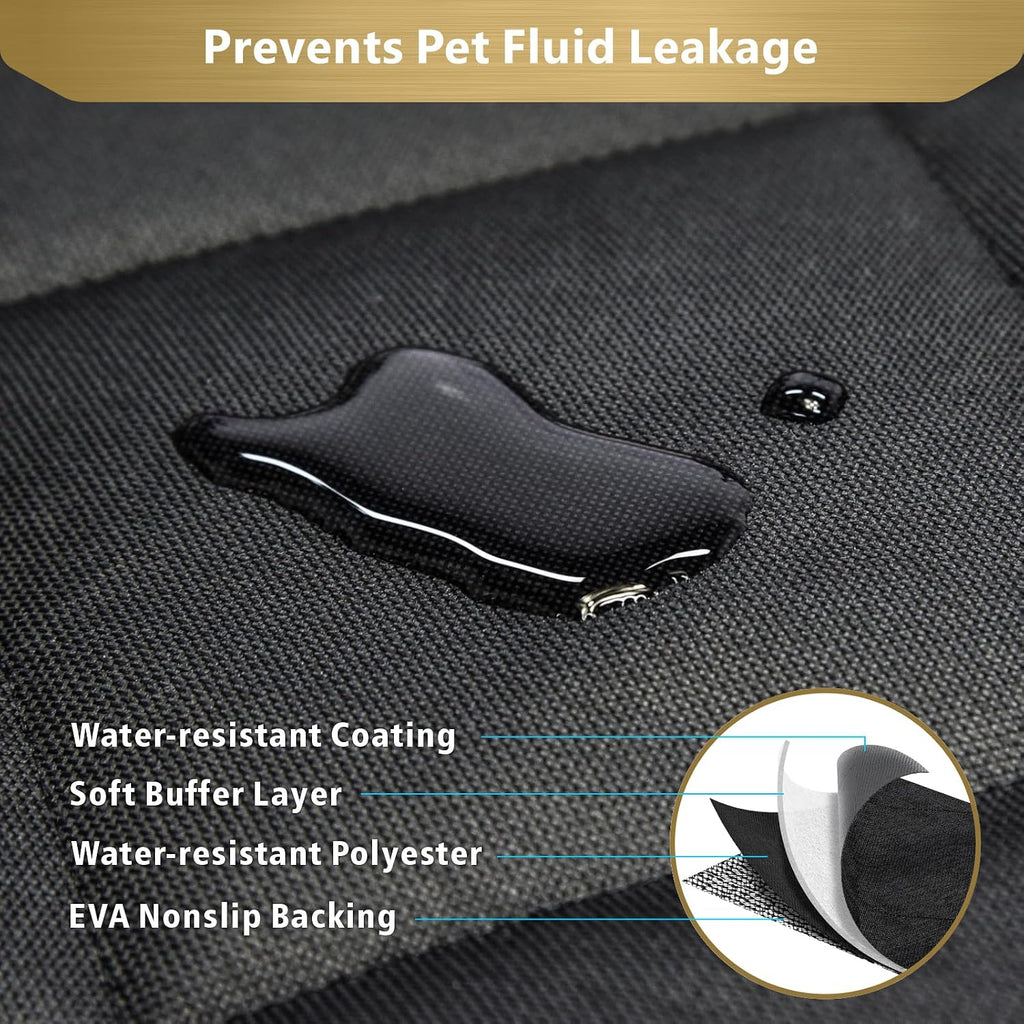 suv cargo liner for dogs - trunk cover showing dimensions