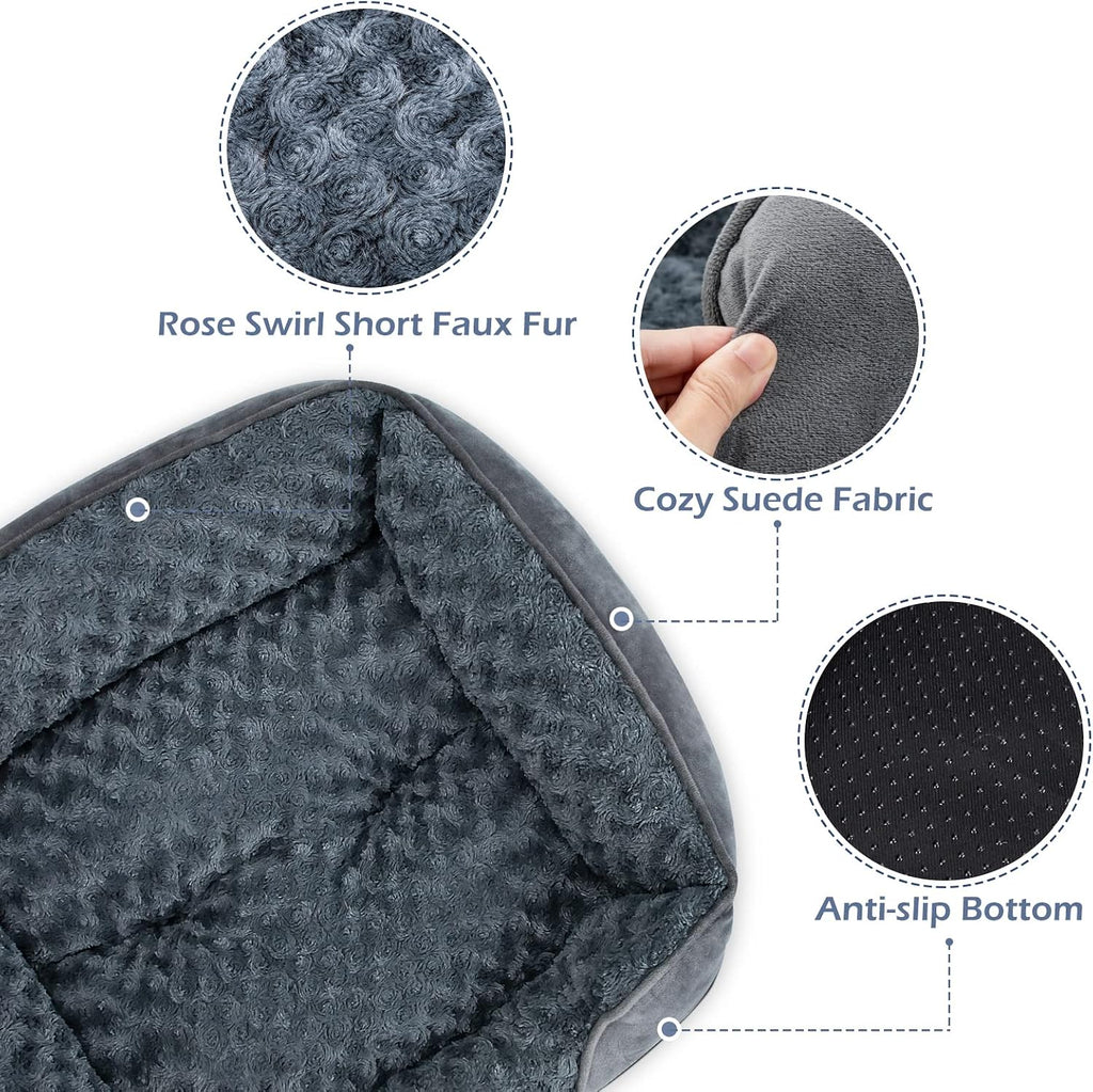 invenho large dog bed for large medium small, side view