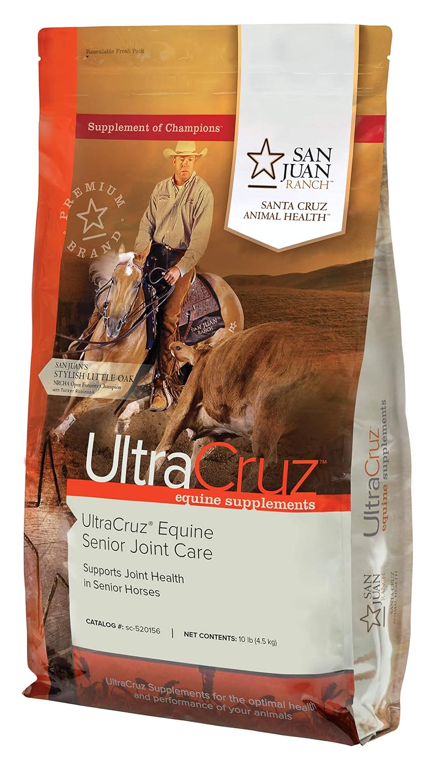 ultracruz® equine senior joint care for horses, 10 shown in use