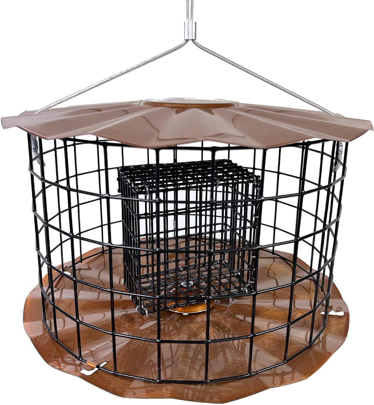 erva starling-proof barrier guard feeder with double suet, main product view