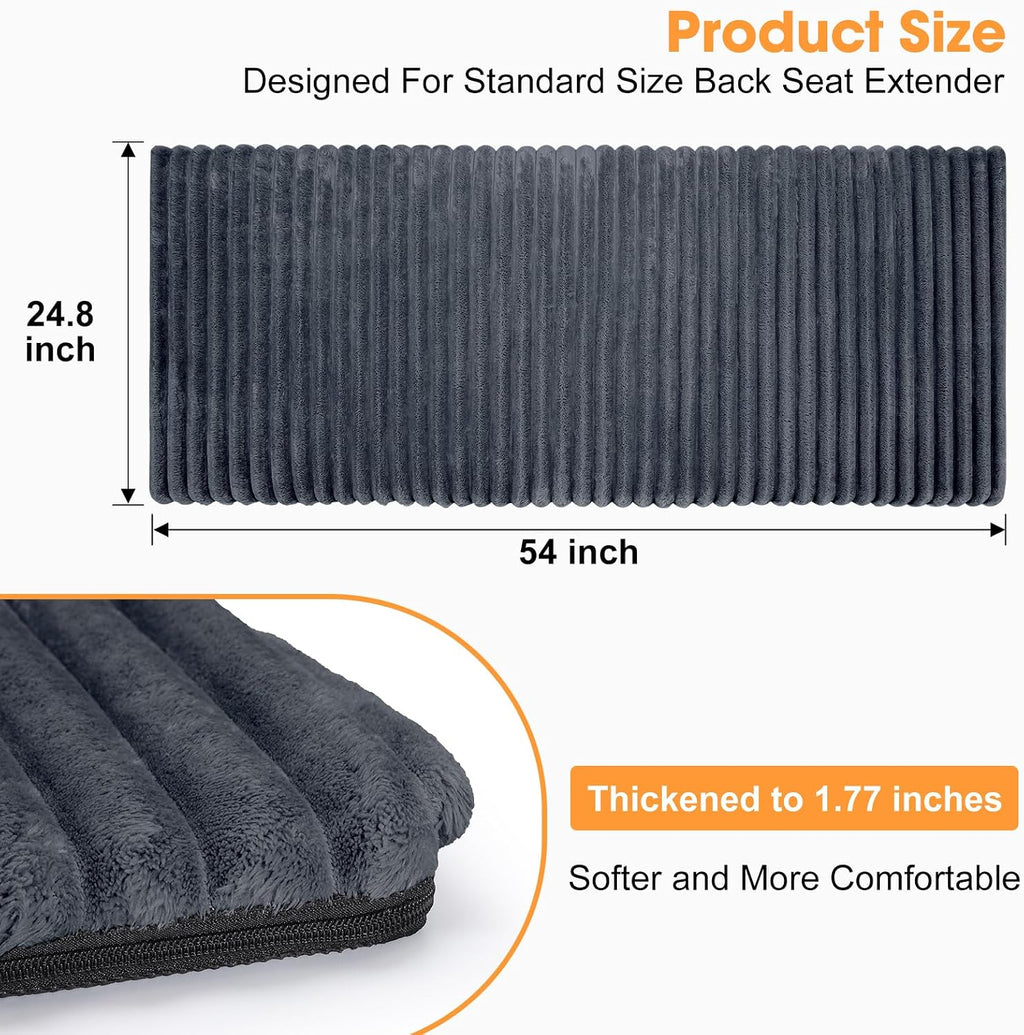 furtime backseat pet bed mat, non-slip washable dog, side view