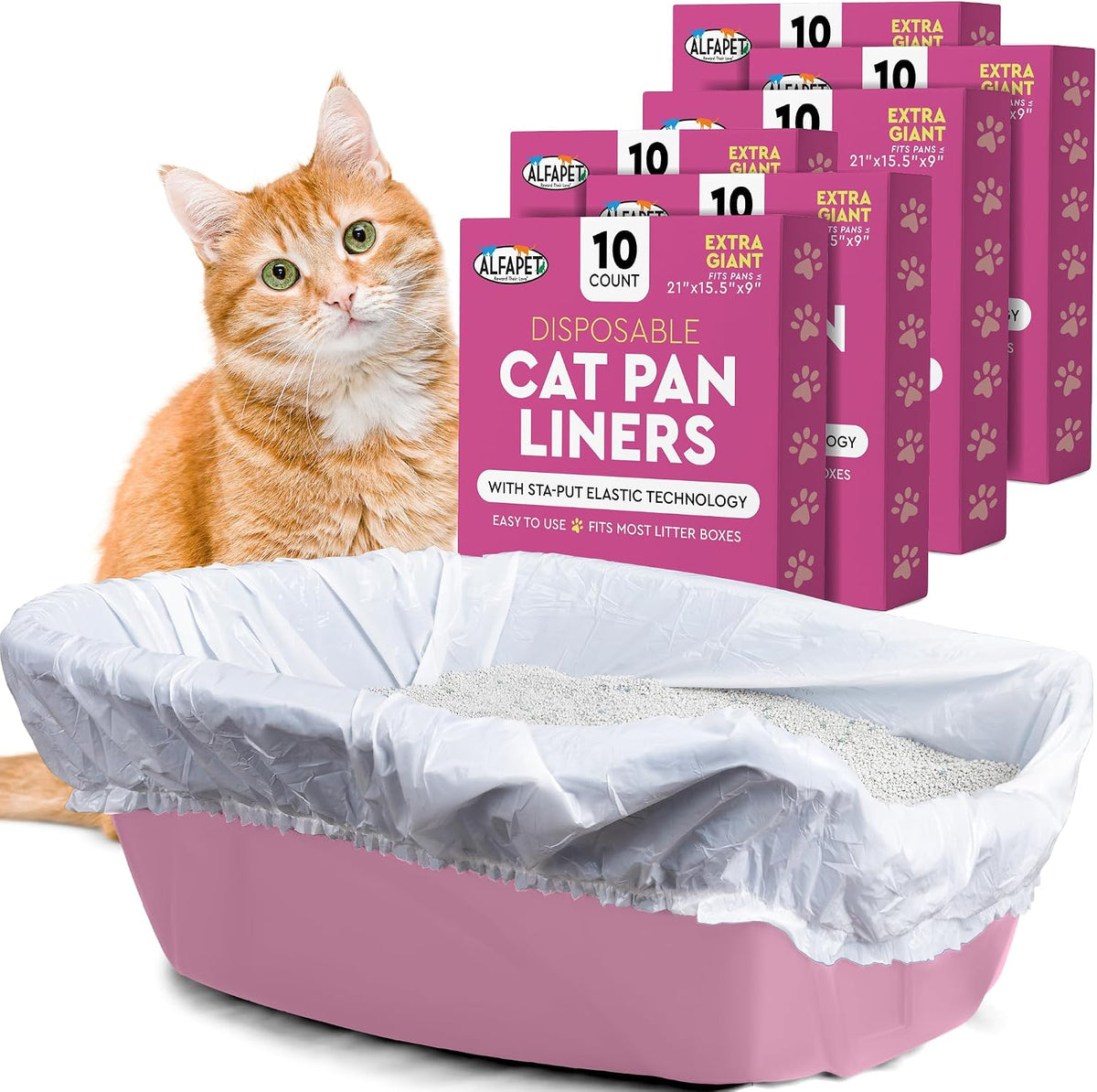 cat litter box liners alfapet heavy duty extra, main product view