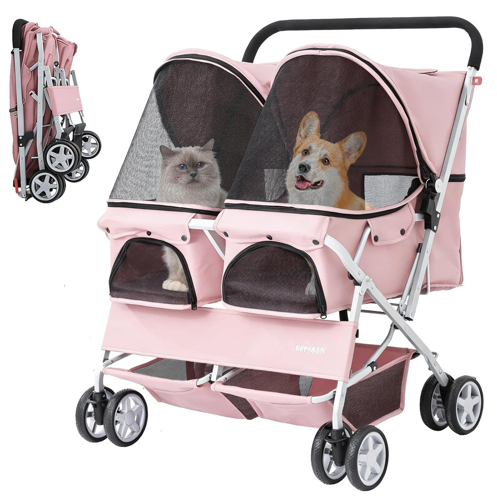 double pet stroller for 2 small dogs &, main product view