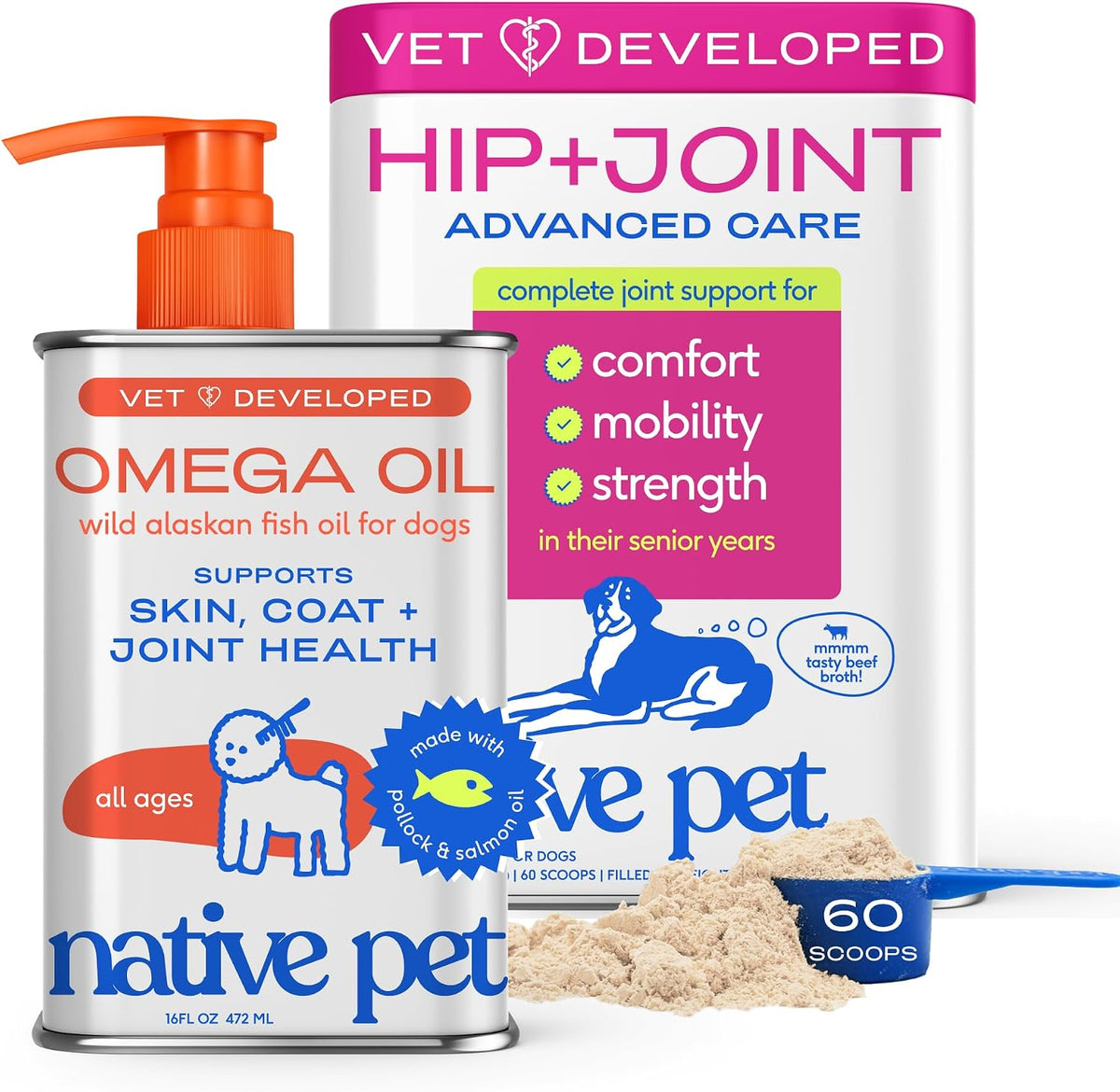 native pet omega 3 fish oil for dogs, main product view