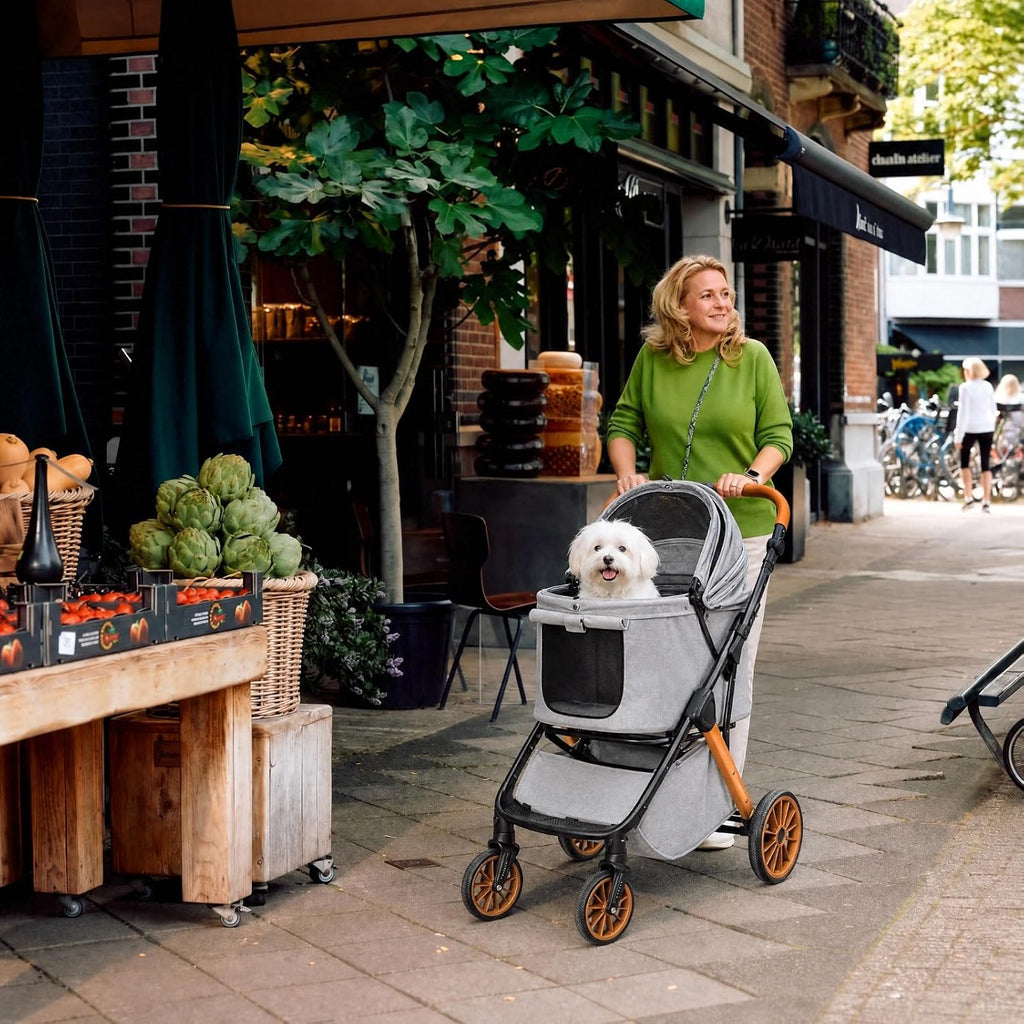 mamizo dog stroller for medium dogs up to, view 9