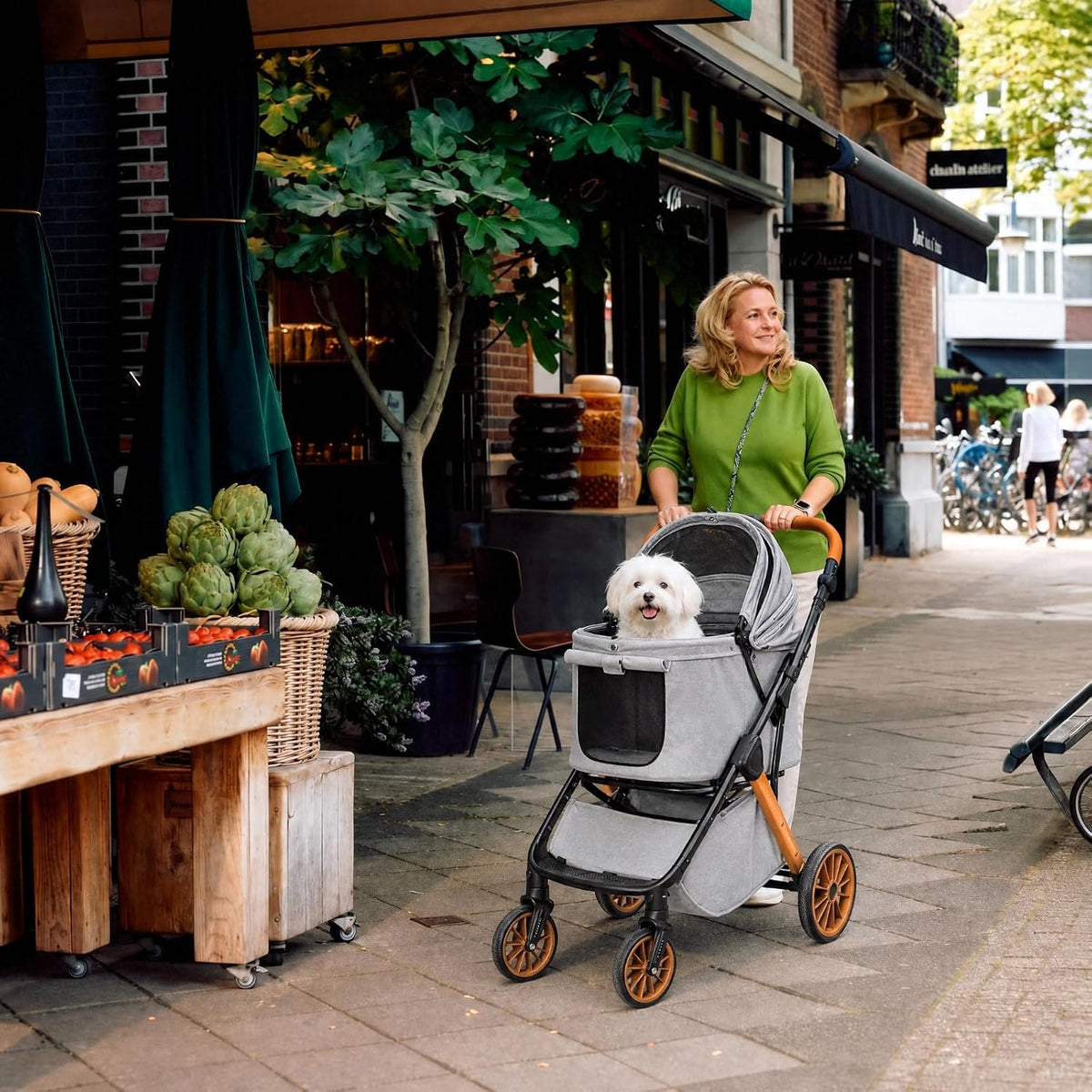 mamizo dog stroller for medium dogs up to, view 9