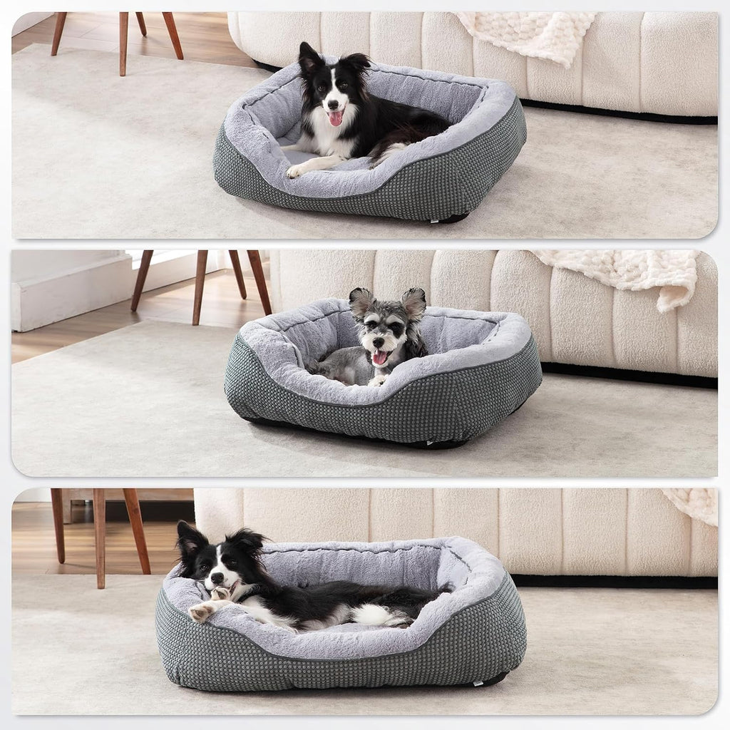 invenho medium dog beds for medium dogs washable, front angle view