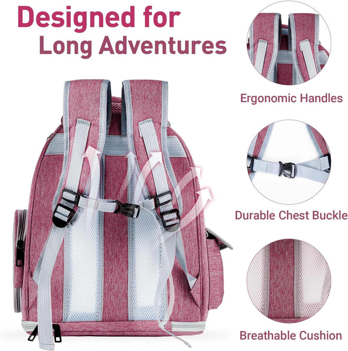cat backpack carrier clear bubble window for cats, side view