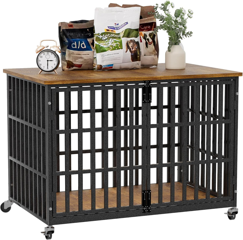 38 inch dog crate furniture, heavy duty wooden, main product view