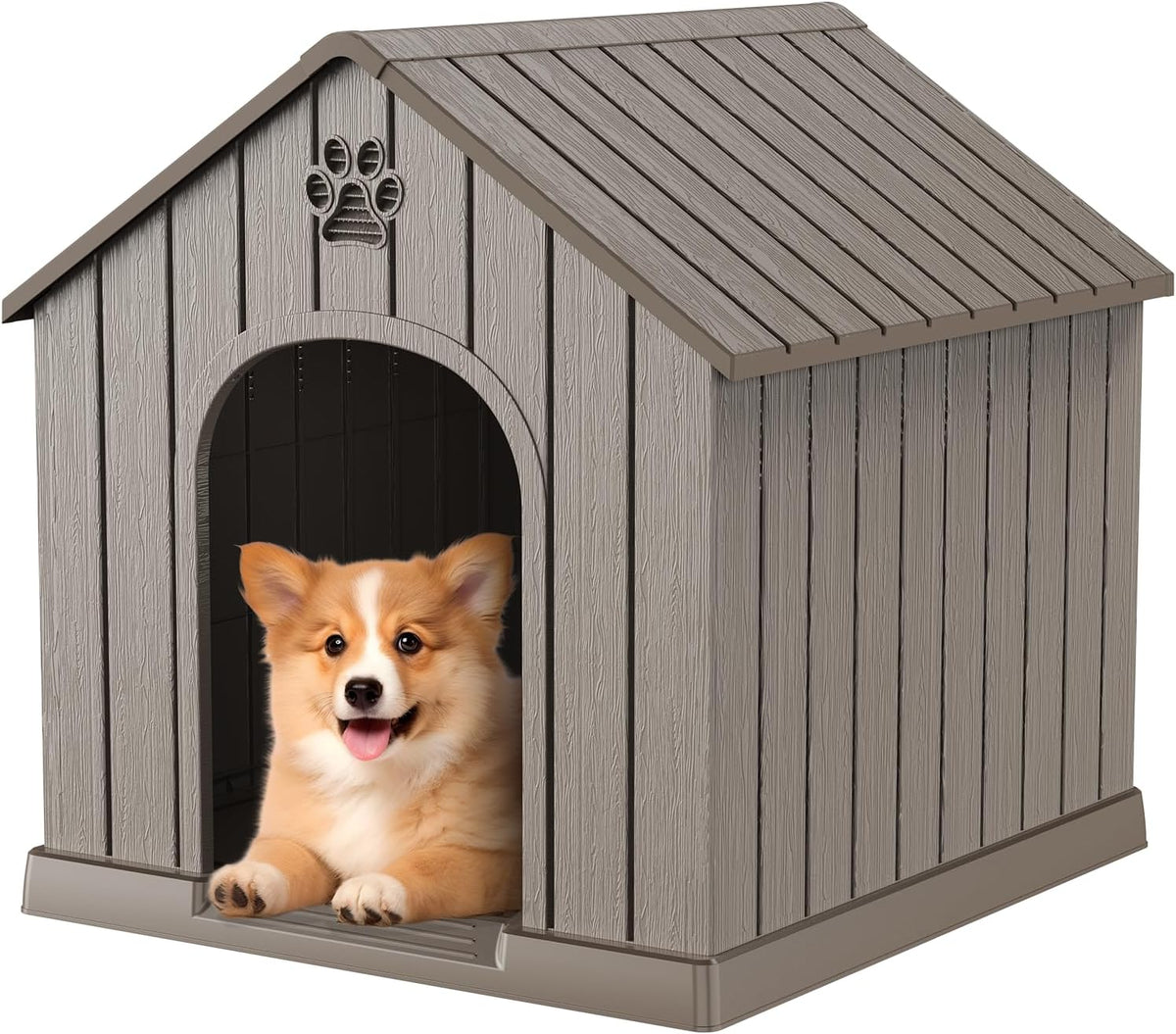 vixzen dog house outdoor, 26 inch resin dog, main product view