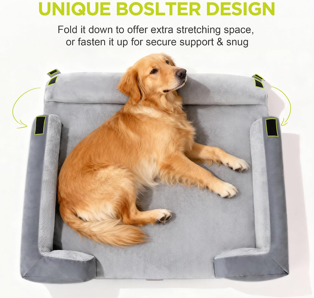 waterproof orthopedic dog bed for extra large sized, close-up detail
