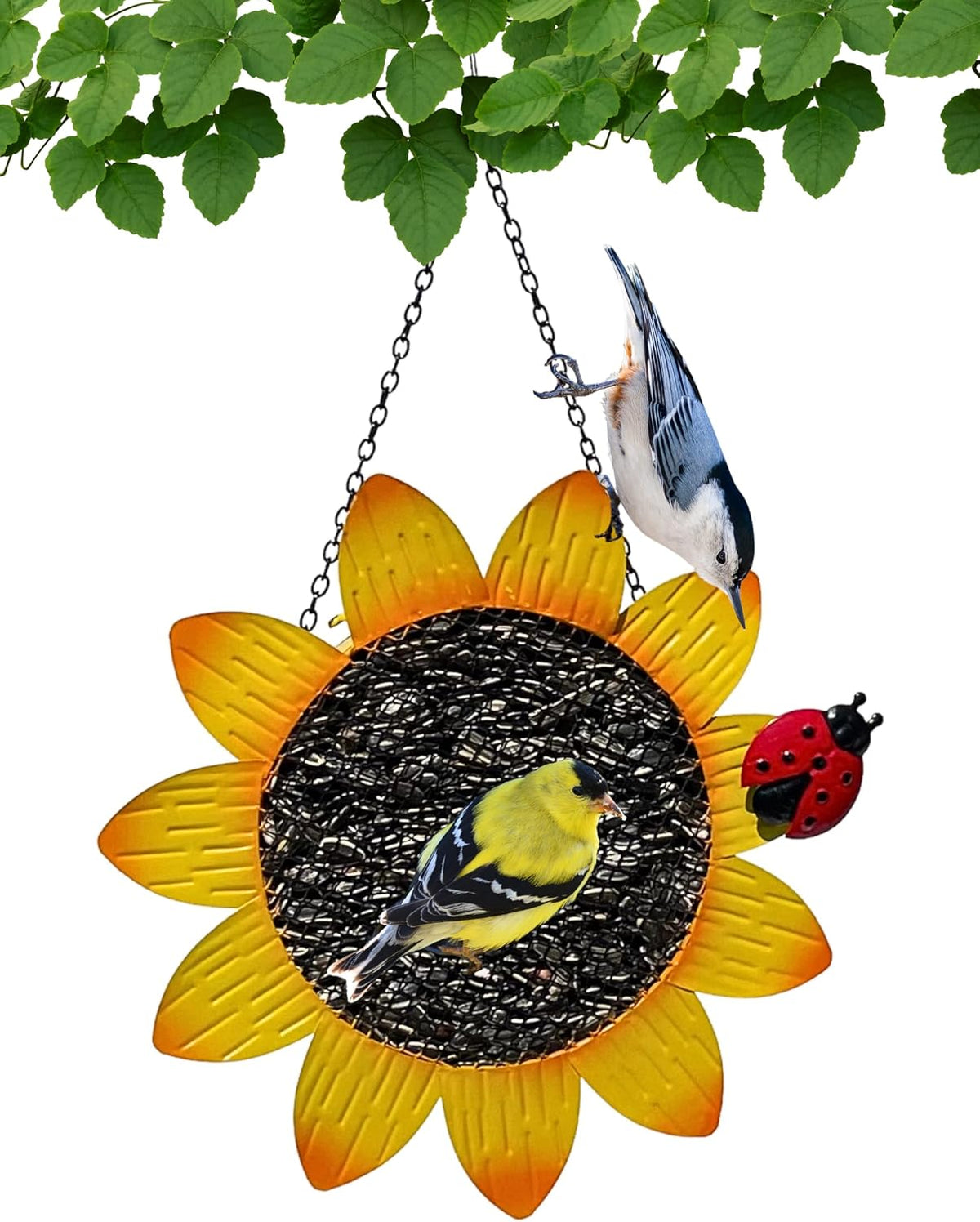 gift essentials sunflower metal mesh feeder - garden, main product view
