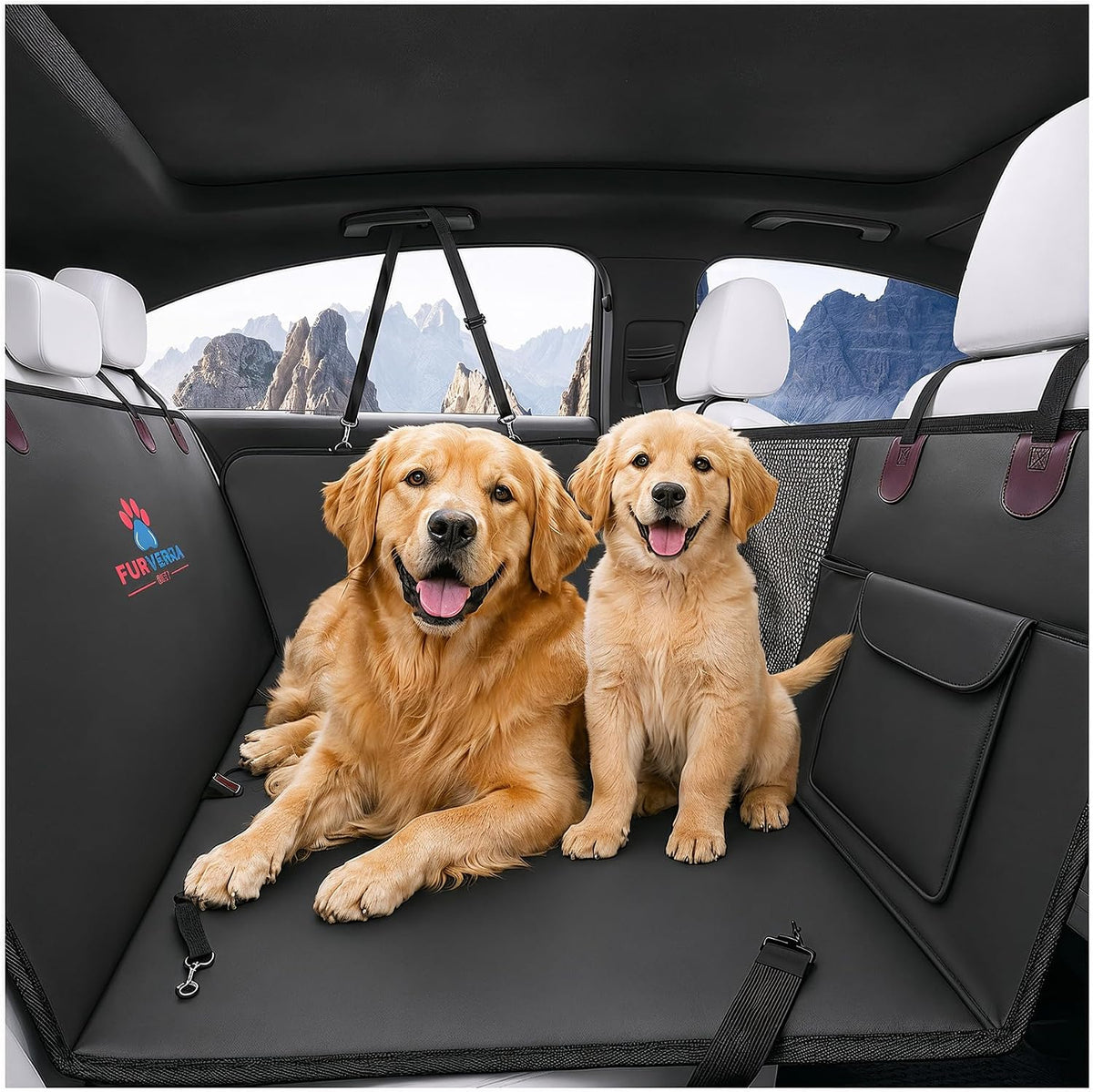 back seat extender for dogs with hard bottom, main product view