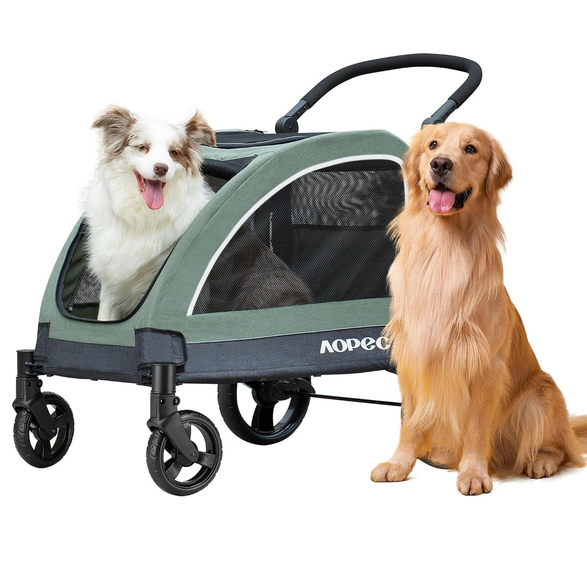 dog stroller for large & medium dogs, dual, main product view