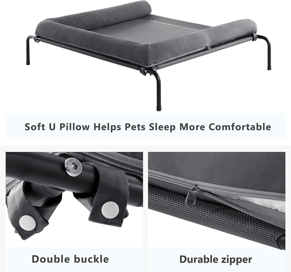 western home cooling elevated dog bed for large showing dimensions