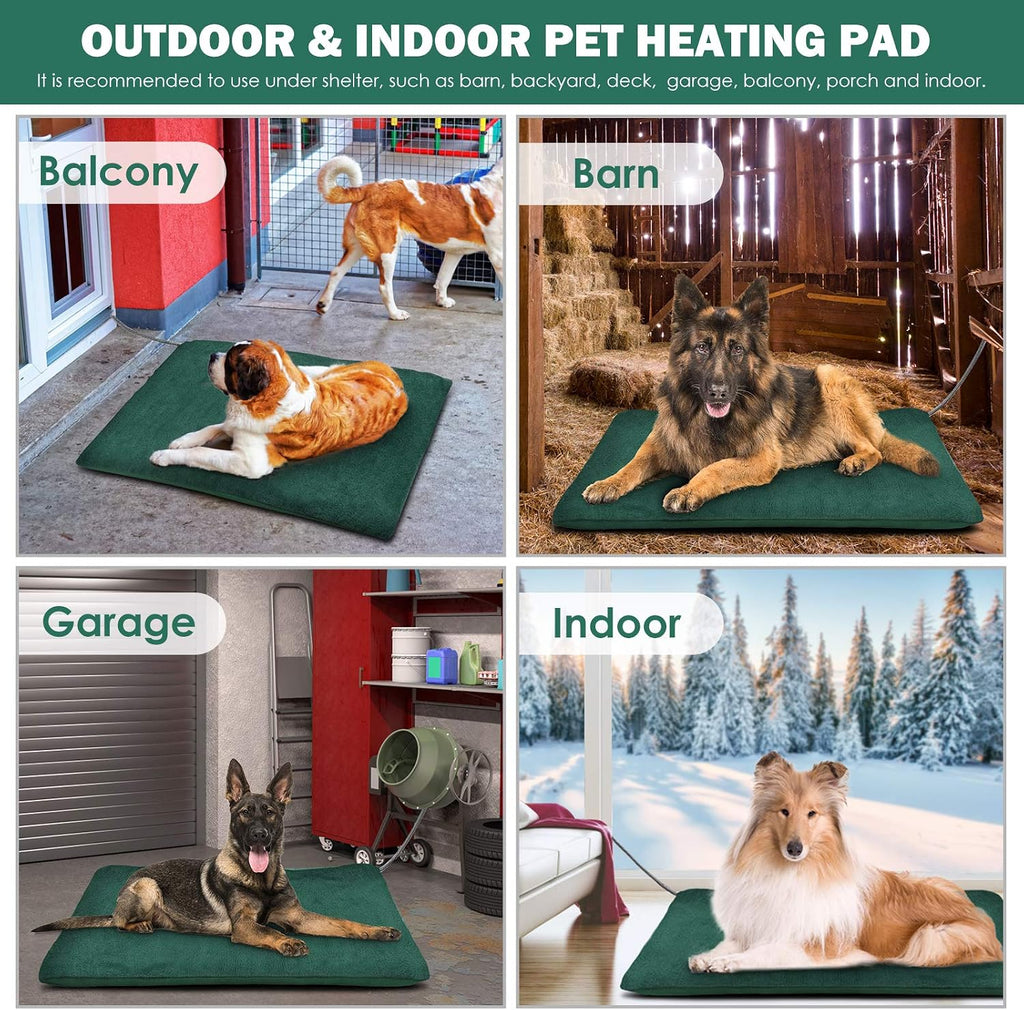 petnf outdoor heated pet bed with waterproof cover,pet, package contents