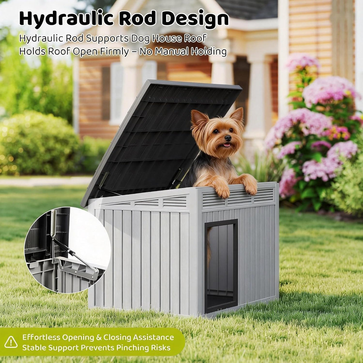 bifanuo outdoor indoor dog house for small to showing dimensions