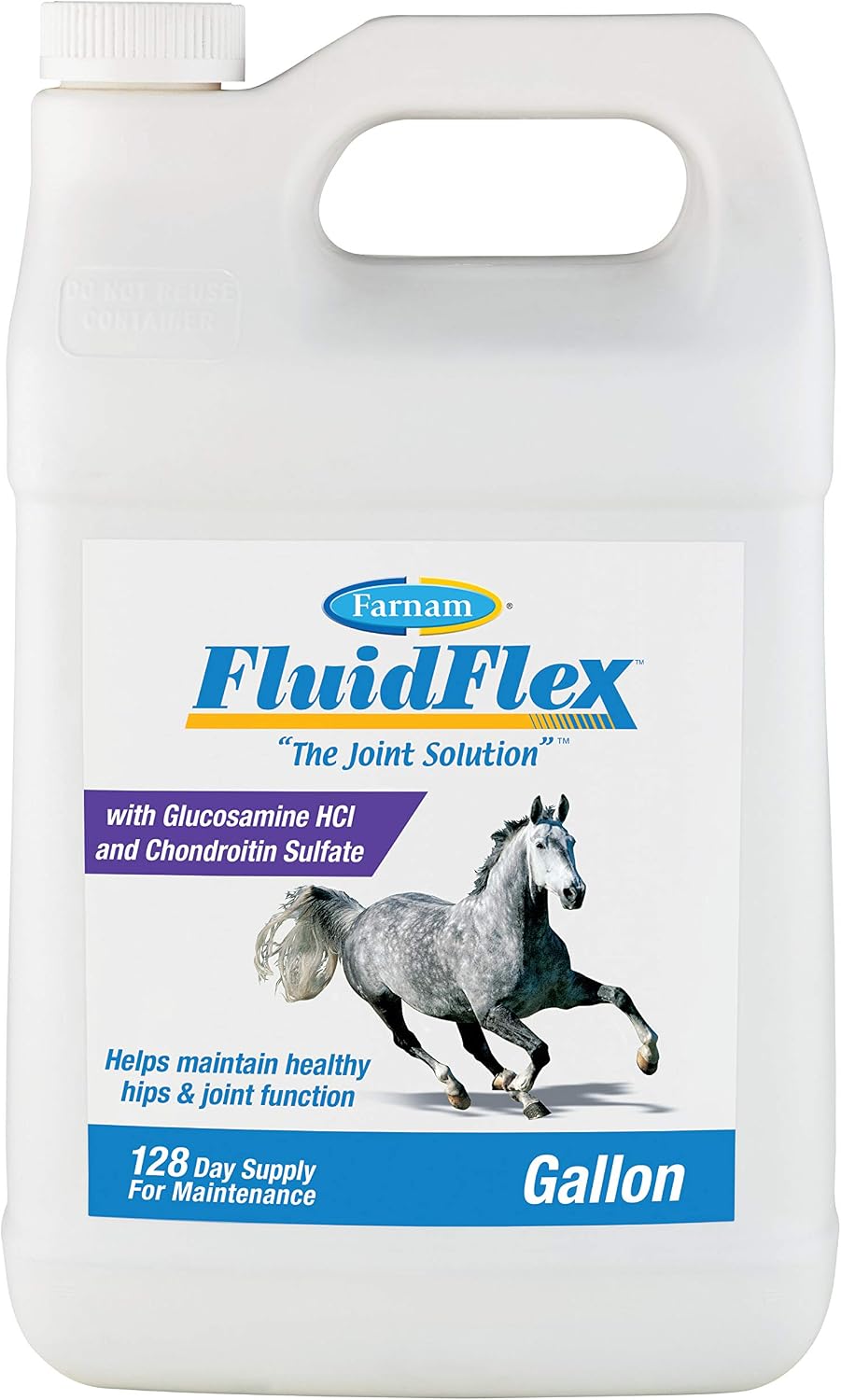 farnam fluidflex liquid joint supplement for horses, glucosamine, main product view