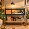 tortoise habitat turtle enclosure wooden tortoise house indoor, main product view