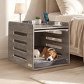feandrea modern dog crate furniture, charging station, flip-up, main product view