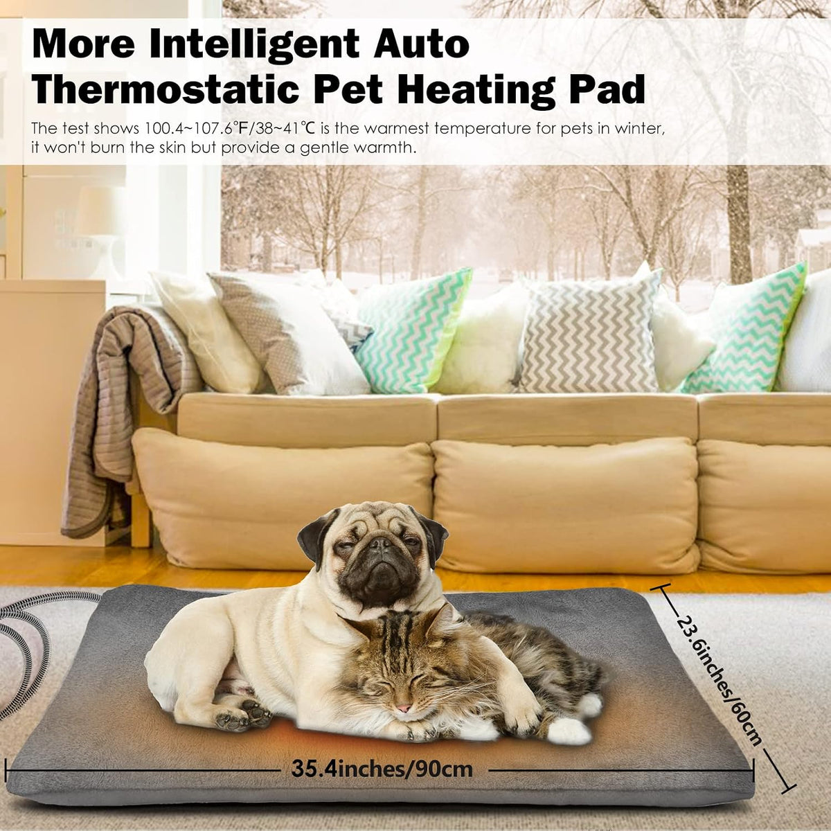 petnf outdoor heated pet bed with waterproof cover,pet, package contents