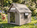 weatherproof wooden dog house outdoor for medium‑large dogs, main product view