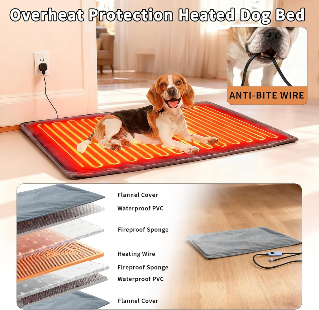 heated dog house for outside, outdoor indoor dog, close-up detail
