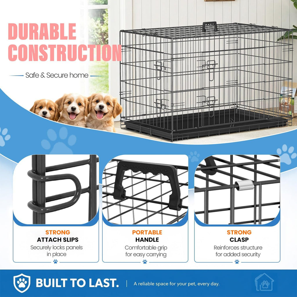 fdw dog crate for medium dogs 36 inch showing dimensions