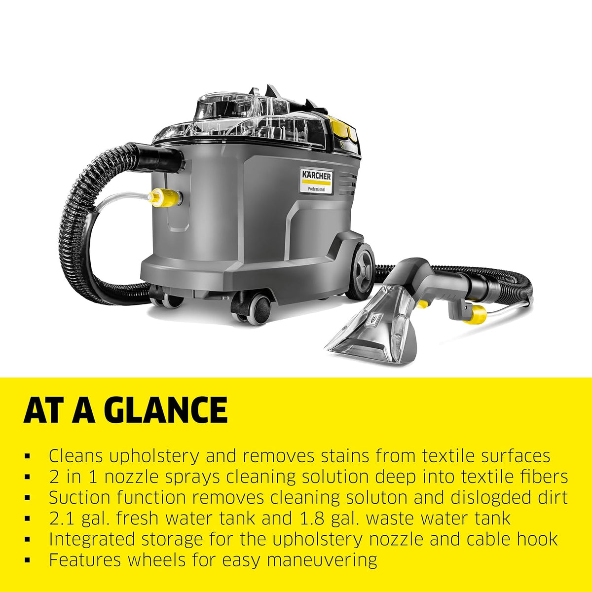 kärcher puzzi 8/1 c commercial carpet extractor 12.5 shown in use