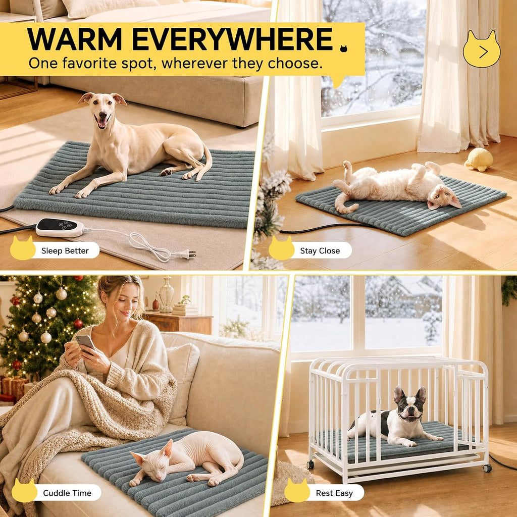 luciphia large dog heating pad electric heated pet, package contents