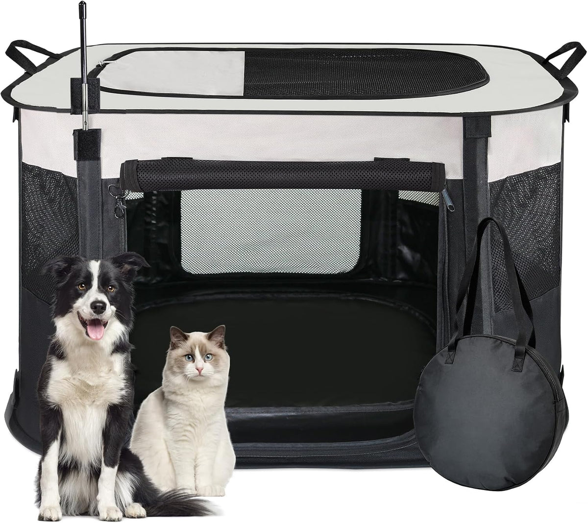 nezuc dog playpen,pet playpen,foldable cage kennel for small, main product view