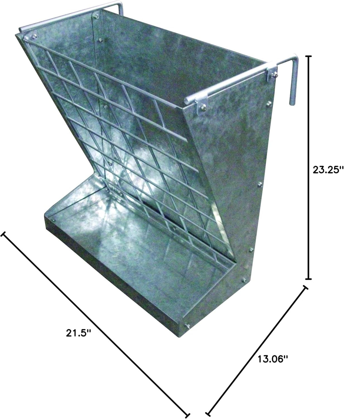 little giant® mountable sheep and goat feeder showing dimensions