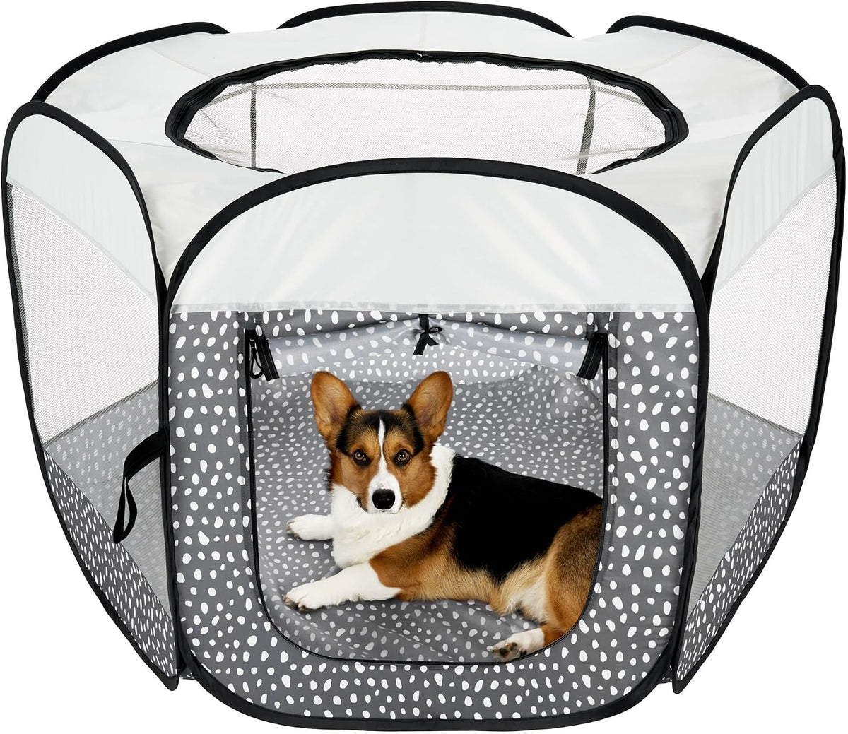 furhaven portable dog playpen cat tent, pet playground,kennel, main product view