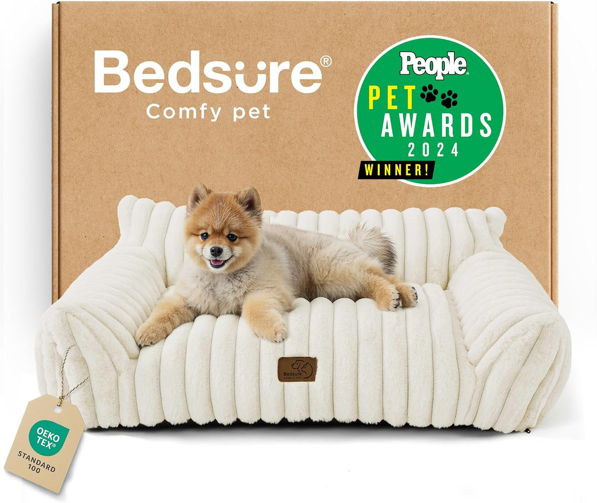 bedsure comfyfleece® shown on tv fluffy cute dog, main product view