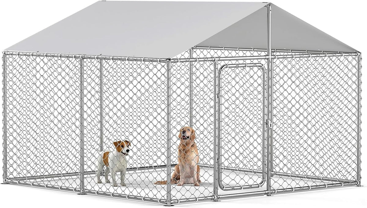 10'x10' outdoor dog kennel, heavy duty dog pens, main product view