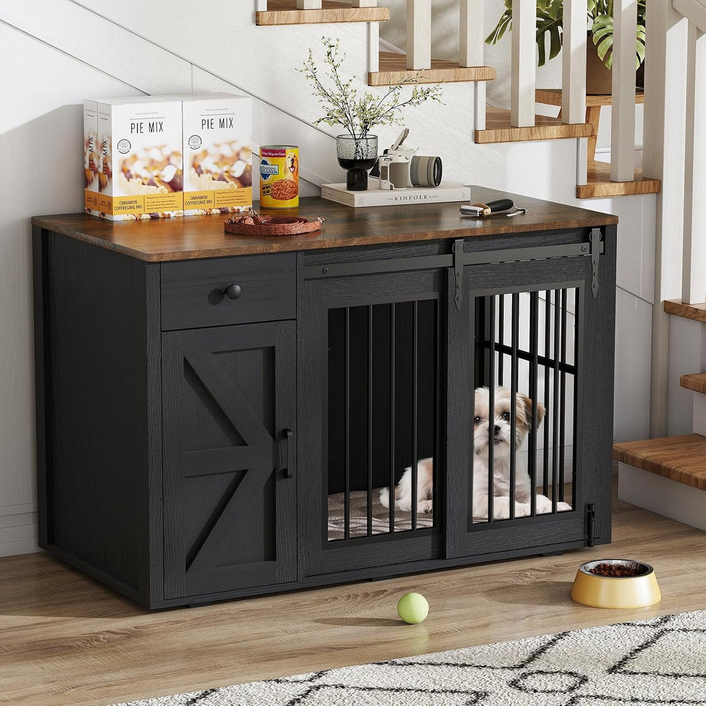 verano garden 44" dog crate furniture, dog kennel, main product view