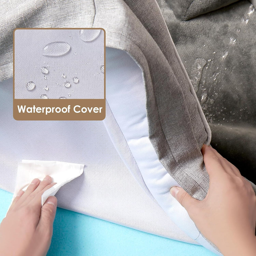 eheyciga orthopedic extra large dog bed, waterproof washable, close-up detail