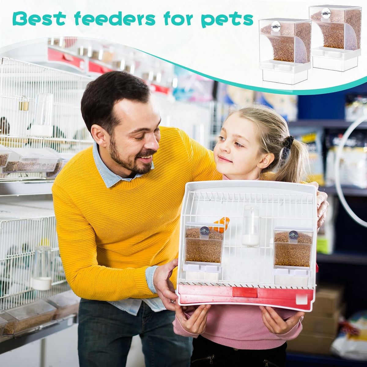 glikceil 12 pcs no mess bird feeder automatic, close-up detail