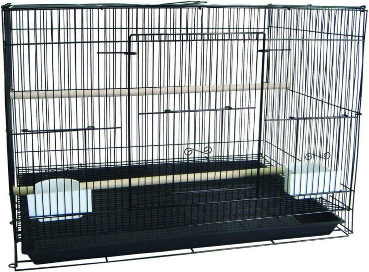 yml medium breeding cages, lot of 4, black showing dimensions