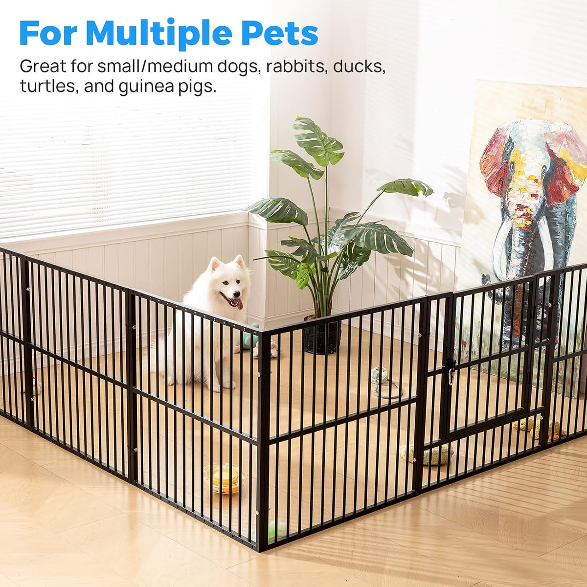 31.5" h heavy duty dog playpen indoor, package contents